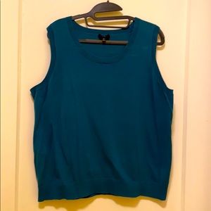 Talbots Teal Charming Cardi Shell 2X